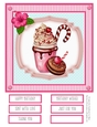 Milkshake and Cookies 8x8 Quick Card #5
