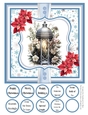Christmas Lanterns 8x8 Quick Card #2