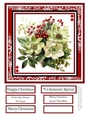 Christmas Hellebores 8x8 Quick Card #1