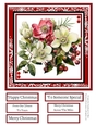 Christmas Hellebores 8x8 Quick Card #2