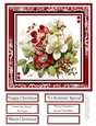 Christmas Hellebores 8x8 Quick Card #3
