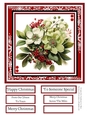 Christmas Hellebores 8x8 Quick Card #4