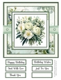 Elegant Blooms 8x8 Quick Card #1