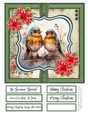 The Christmas Robins 8x8 Quick Card #1