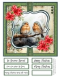 The Christmas Robins 8x8 Quick Card #3