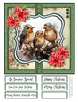 The Christmas Robins 8x8 Quick Card #4