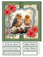 The Christmas Robins 8x8 Quick Card #5