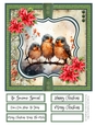 The Christmas Robins 8x8 Quick Card #6