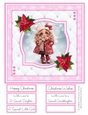 A Little Christmas Girl 8x8 Quick Card #1