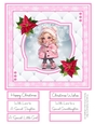 A Little Christmas Girl 8x8 Quick Card #3