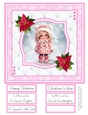 A Little Christmas Girl 8x8 Quick Card #4