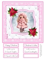 A Little Christmas Girl 8x8 Quick Card #5