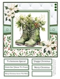 A Christmas Medley - Green #1 8x8 Quick Card Design 1