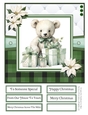 A Christmas Medley - Green #2 8x8 Quick Card Design 1