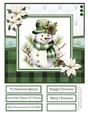 A Christmas Medley - Green #2 8x8 Quick Card Design 3