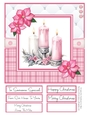 A Christmas Medley - Pink #1 8x8 Quick Card Design 1