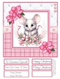 A Christmas Medley - Pink #1 8x8 Quick Card Design 4