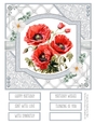Delicate Poppies 8x8 Quick Card #4