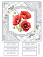 Delicate Poppies 8x8 Quick Card #5