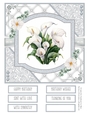 Delicate Calla Lilies 8x8 Quick Card #2