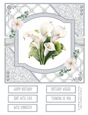 Delicate Calla Lilies 8x8 Quick Card #3