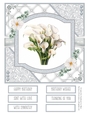 Delicate Calla Lilies 8x8 Quick Card #5