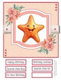 Little Baby Sea Creatures 8x8 Quick Card - Design 4