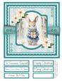 Winter Bunny 8x8 Quick Card - Design 1