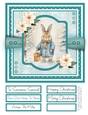 Winter Bunny 8x8 Quick Card - Design 3