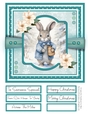 Winter Bunny 8x8 Quick Card - Design 4