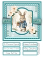 Winter Bunny 8x8 Quick Card - Design 5
