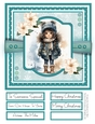 Little Winter Girls 8x8 Quick Card - Design 5