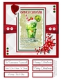Christmas Cocktails 8x8 Quick Card - Design 1