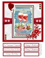 Christmas Cocktails 8x8 Quick Card - Design 2