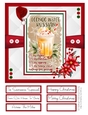 Christmas Cocktails 8x8 Quick Card - Design 3