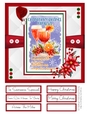 Christmas Cocktails 8x8 Quick Card - Design 4
