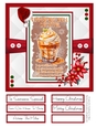 Christmas Cocktails 8x8 Quick Card - Design 5