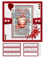 Christmas Cocktails 8x8 Quick Card - Design 7