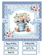 Beautiful Blues 8x8 Quick Card - Design 1