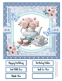 Beautiful Blues 8x8 Quick Card - Design 2