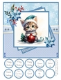 Christmas Kittens 8x8 Quick Card - Design 3