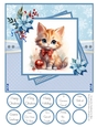 Christmas Kittens 8x8 Quick Card - Design 5