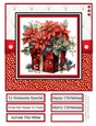 A Floral Christmas Gift 8x8 Quick Card - Design 1