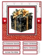 A Floral Christmas Gift 8x8 Quick Card - Design 2