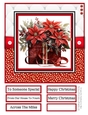 A Floral Christmas Gift 8x8 Quick Card - Design 3