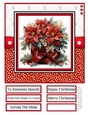 A Floral Christmas Gift 8x8 Quick Card - Design 5