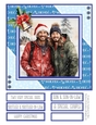 Two Special Guys at Christmas 8x8 Quick Card - Design 2