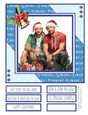 Two Special Guys at Christmas 8x8 Quick Card - Design 3