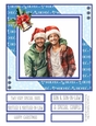 Two Special Guys at Christmas 8x8 Quick Card - Design 4
