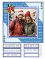 Two Special Guys at Christmas 8x8 Quick Card - Design 5